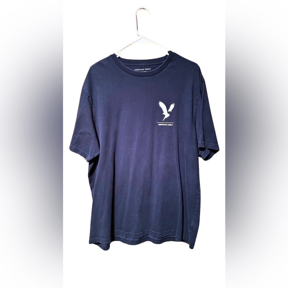 American Eagle Super Soft Standard Fit Tee – Navy Blue (Size XXL)
